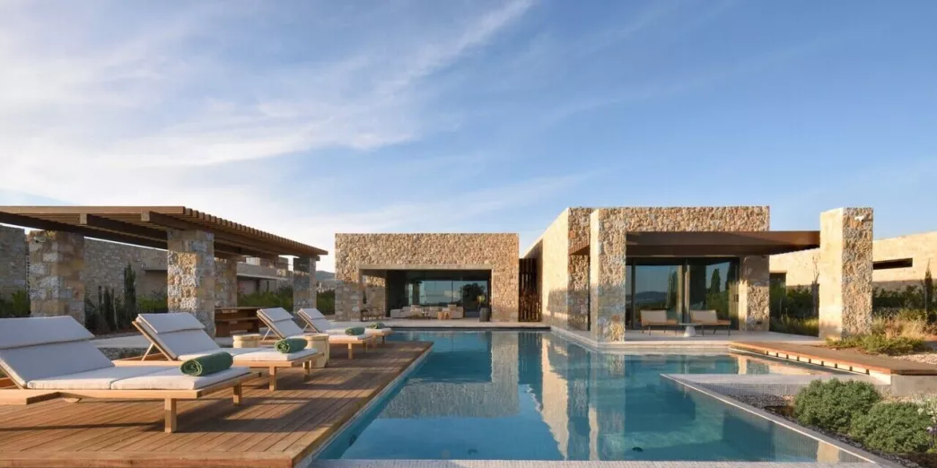 Villa et oliveraie