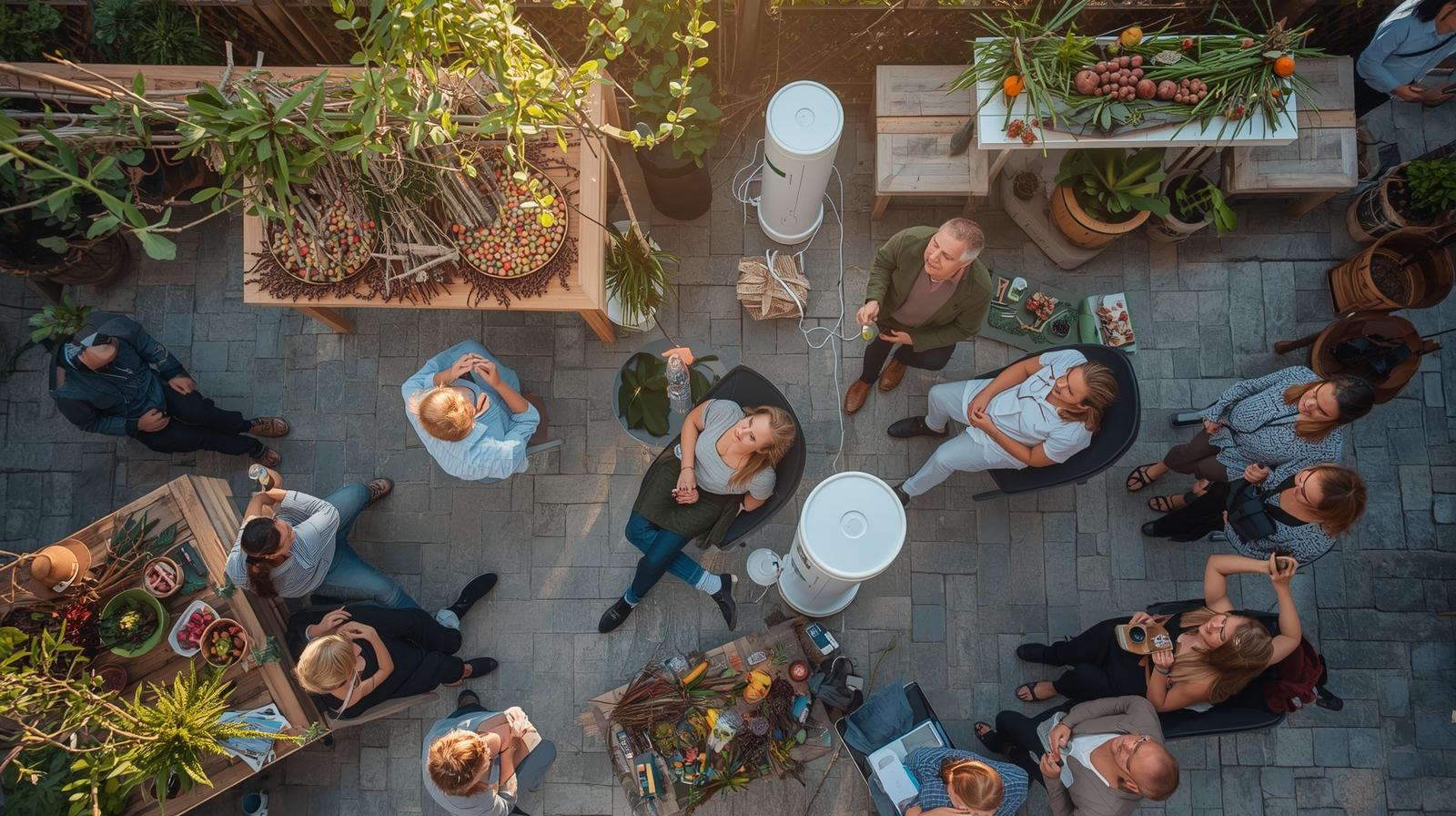 Sustainable event operations: bin mapping and station controls